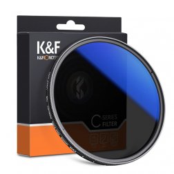     Filtr szary regulowany K&F Concept (ND2-ND400) Blue 37mm