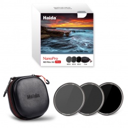     Zestaw 3 filtrów szarych Haida NanoPro 58mm z pokrowcem