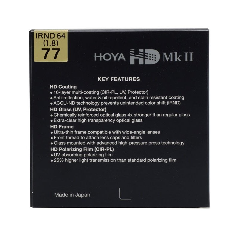     Filtr szary Hoya HD MK II IRND64 (1.8) 62mm