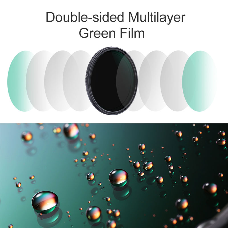      Filtr szary regulowany K&F Concept Nano X (ND8-ND128) 52mm