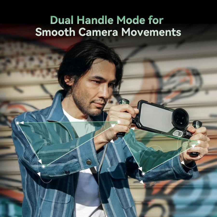    Zestaw do iPhone 15 Pro Max do filmowania SmallRig x Brandon Li Dual Handheld Video VND Kit (4407)