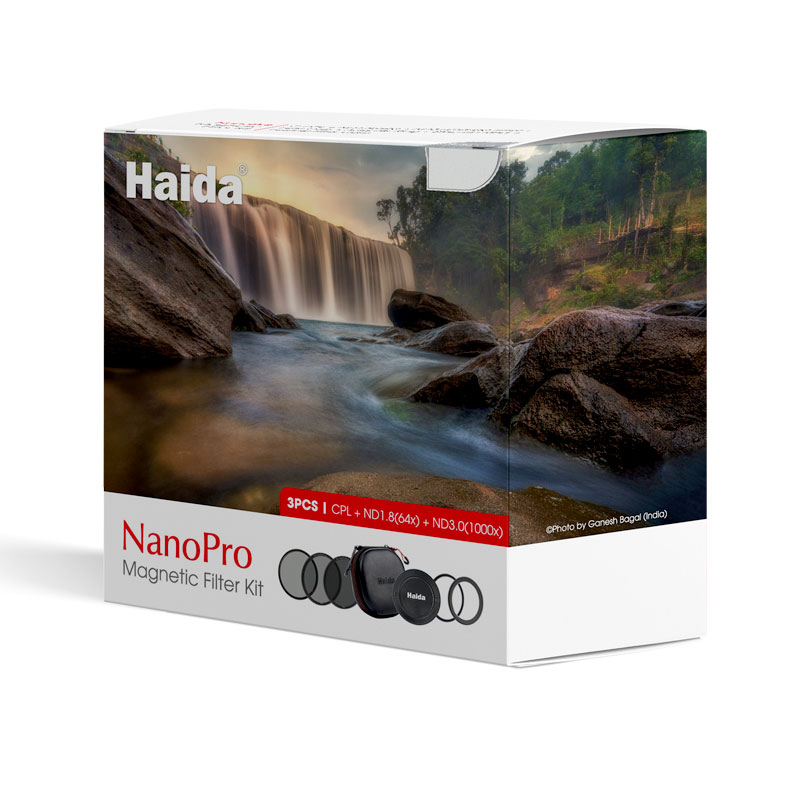 Zestaw filtrów magnetycznych Haida NanoPro (CPL+ND1.8+ND3.0) 58mm