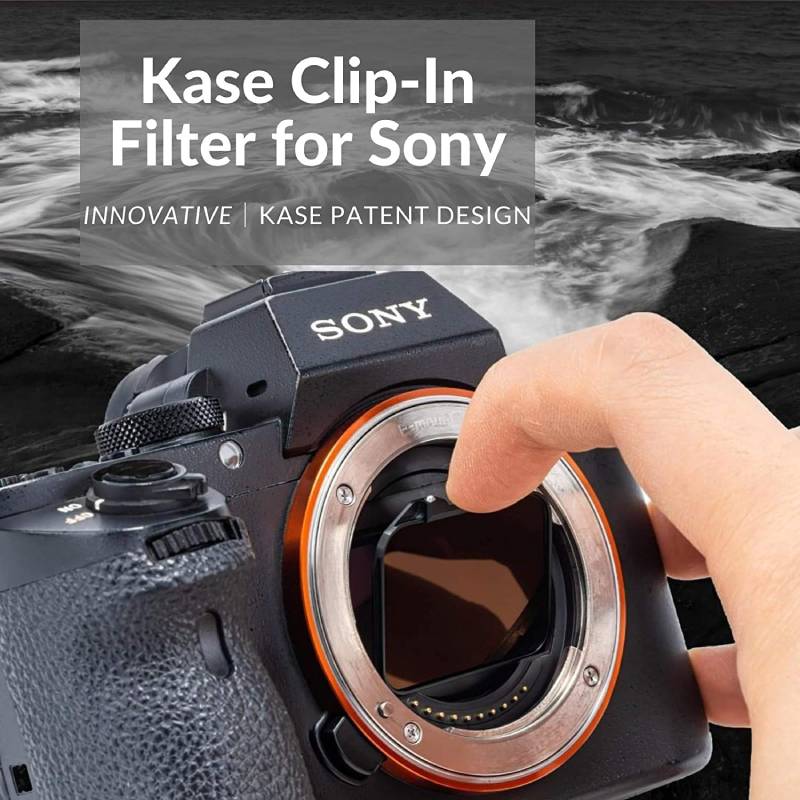 Filtr Kase Clip-In ND16 przed matrycę do aparatu Full Frame Sony A7/A9/A1/FX3