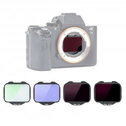  Zestaw filtrów Kase Clip-In (UV LP ND64 ND1000) przed matrycę do aparatu Full Frame Sony  A7/A9/A1/FX3