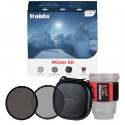       Zestaw zimowy Haida Winter Kit 82mm z opaską grzewczą, filtrami CPL, Mist Black i etui